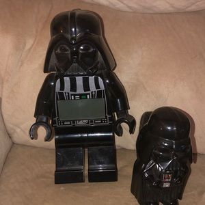 Lego Darth Vader alarm clock with matching flashlight